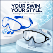 Empire Royals Swim Goggles & Nose Cover Masks