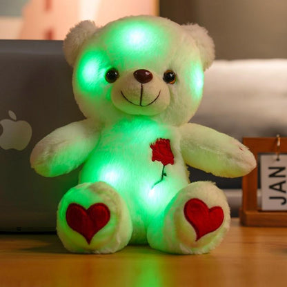 Stitched Glow Bear – Soft LED Plush Toy
