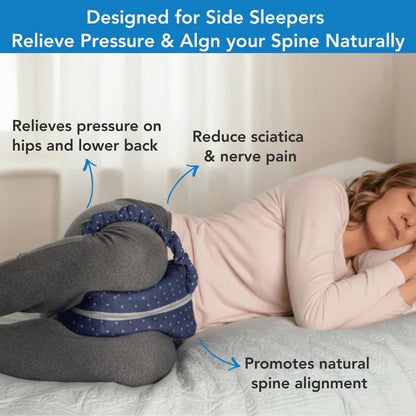 Premium Therapeutic Leg & Knee Pillow for Back, Hip & Sciatica Relief