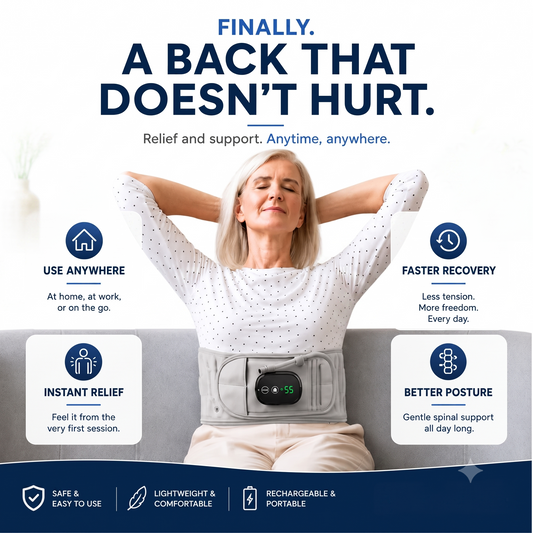Advanced multi-therapy back relief and recovery belt