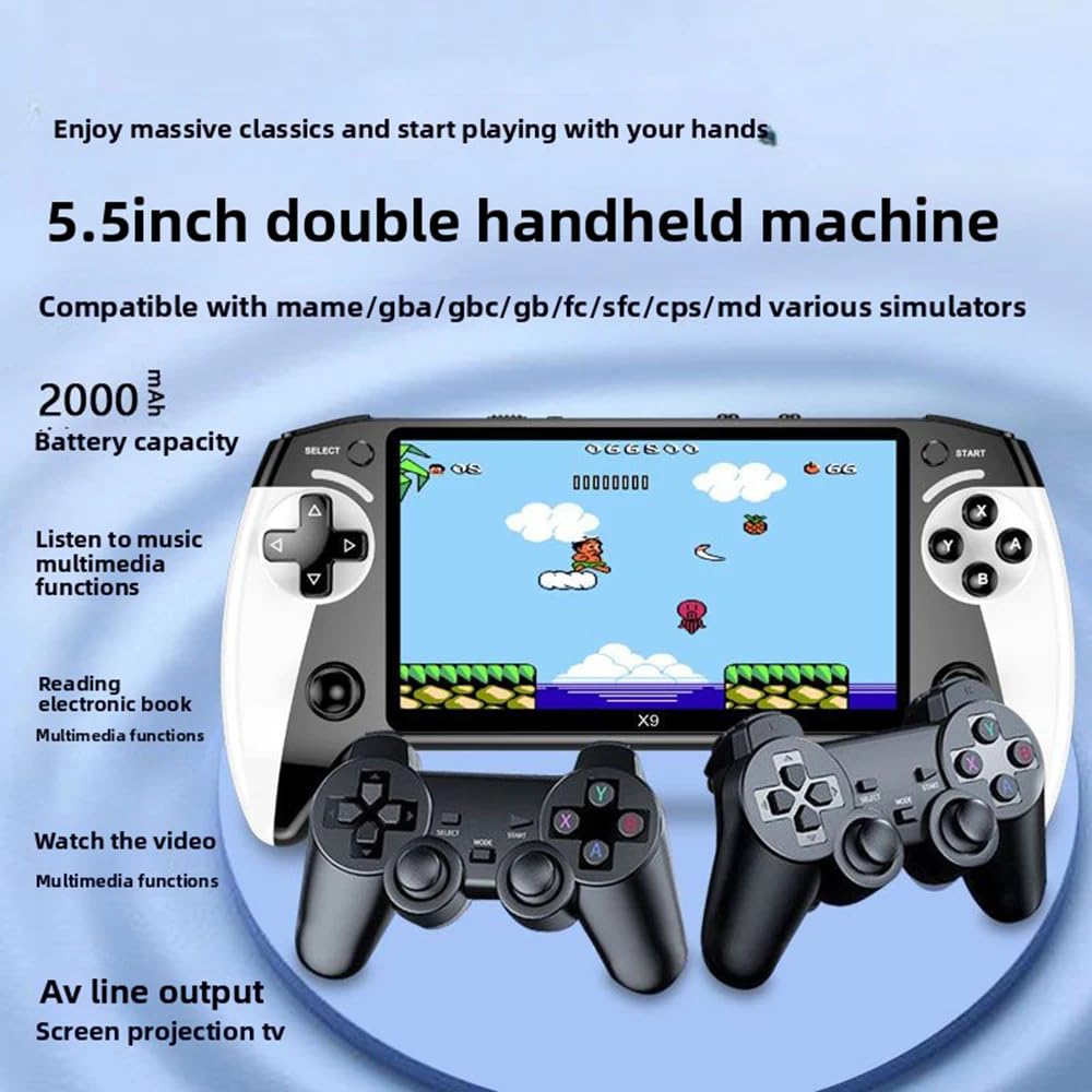 X9 5.5-Inch Handheld Retro Game Console