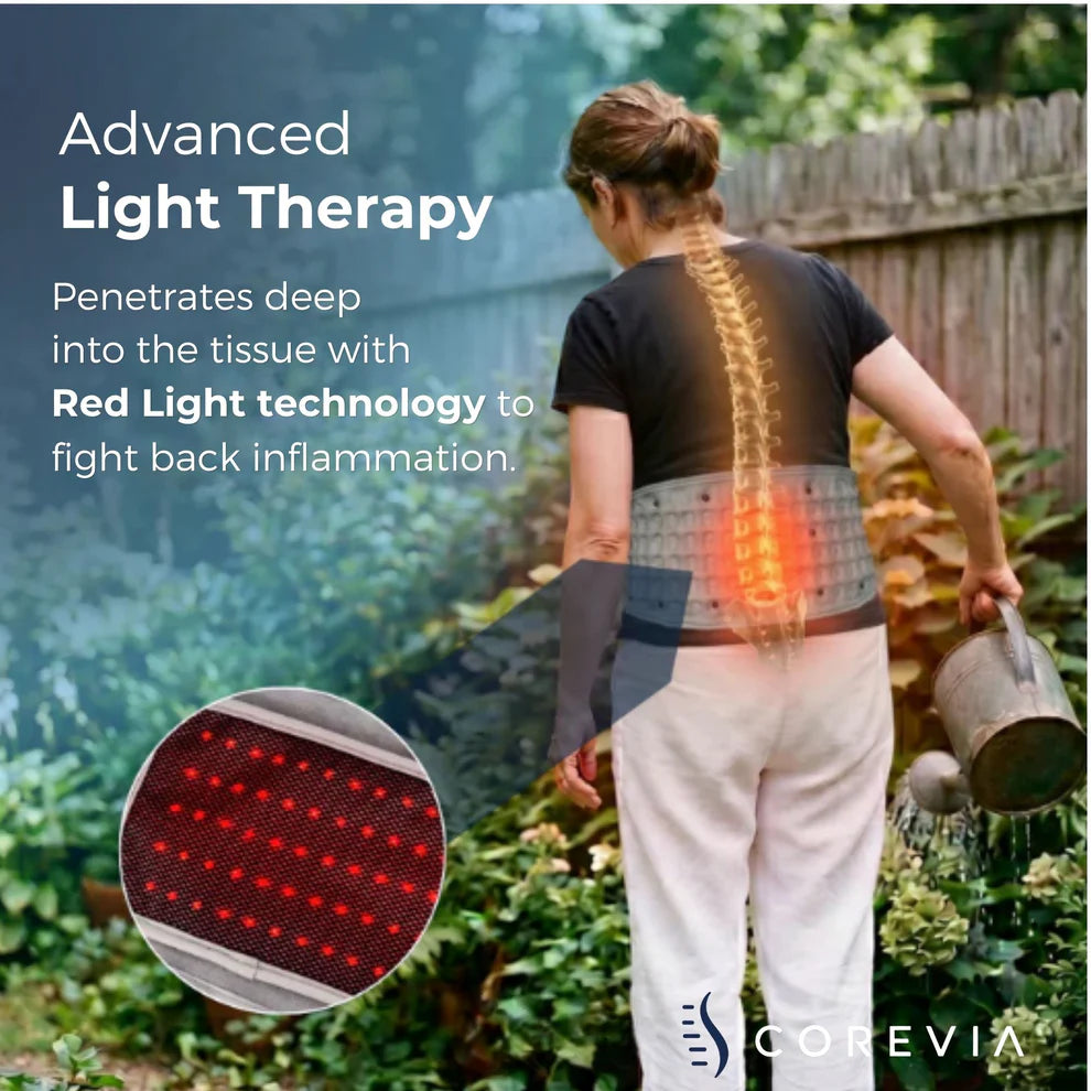 Advanced multi-therapy back relief and recovery belt