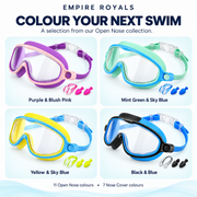 Empire Royals Swim Goggles & Nose Cover Masks