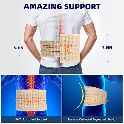 Lower Back Pain Relief | Electric Inflatable Decompression Back Belt
