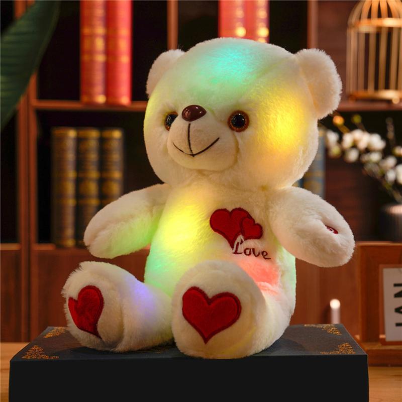 Stitched Glow Bear – Soft LED Plush Toy