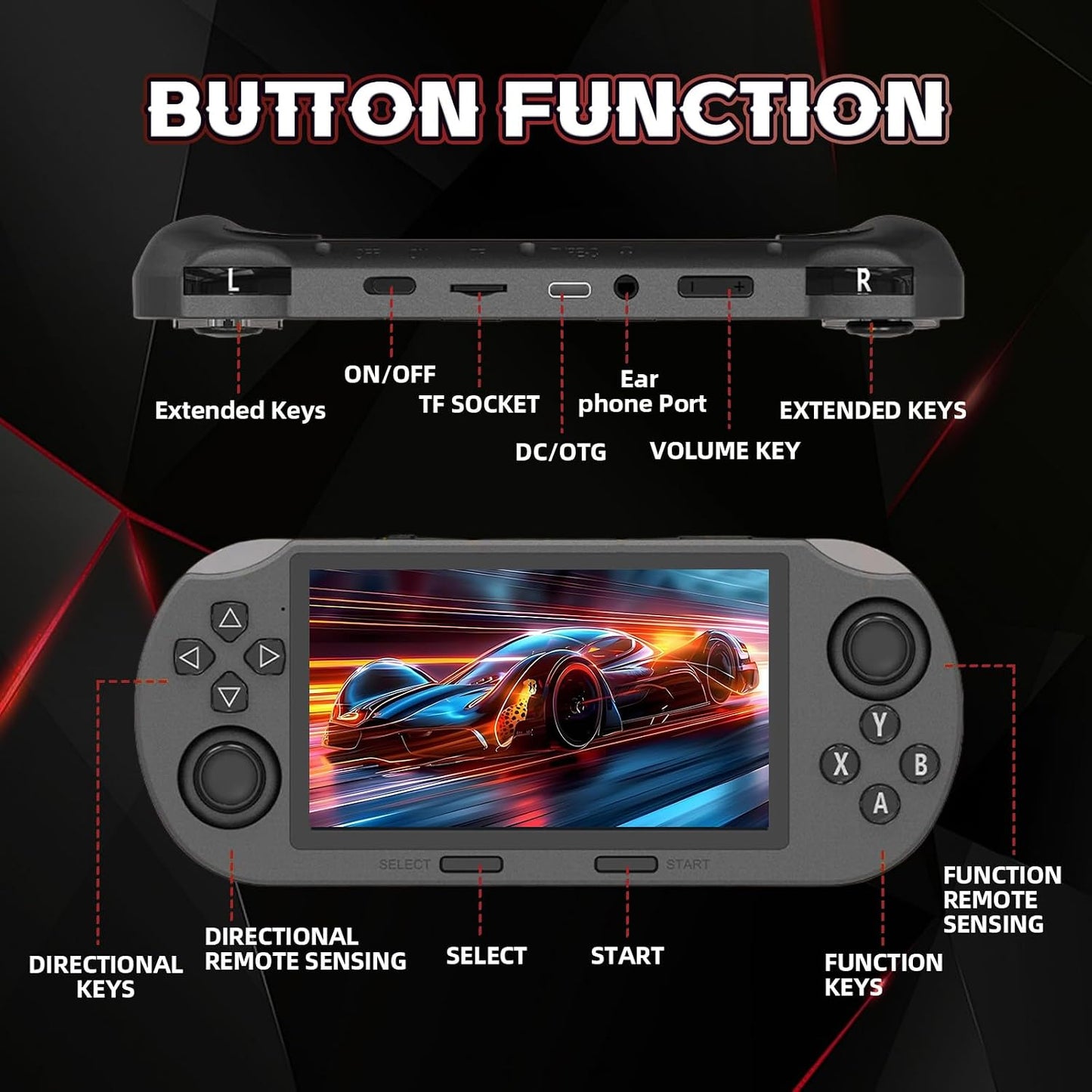 SF3000 Handheld Retro Game Console | 20000+ GAMES | 3000Mah