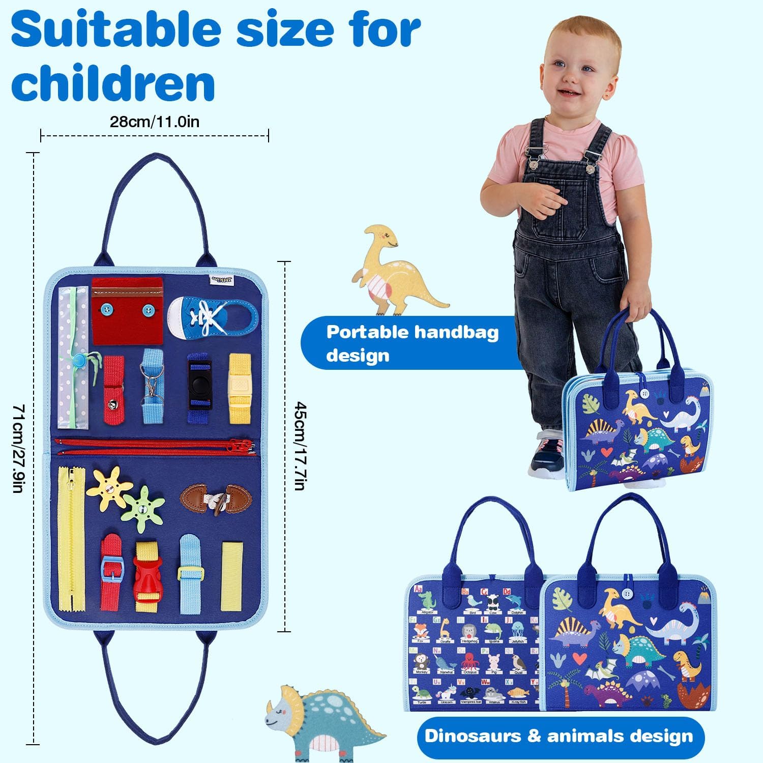 Busy Board Montessori Toys for Boys Girls