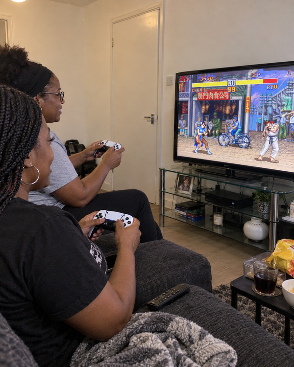 Customer showcase featuring Street Fighter II