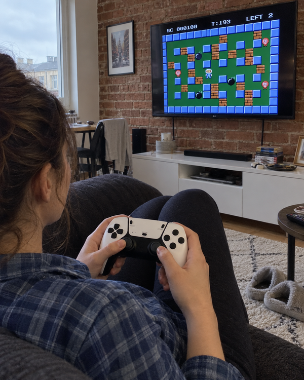 Customer showcase featuring Bomberman