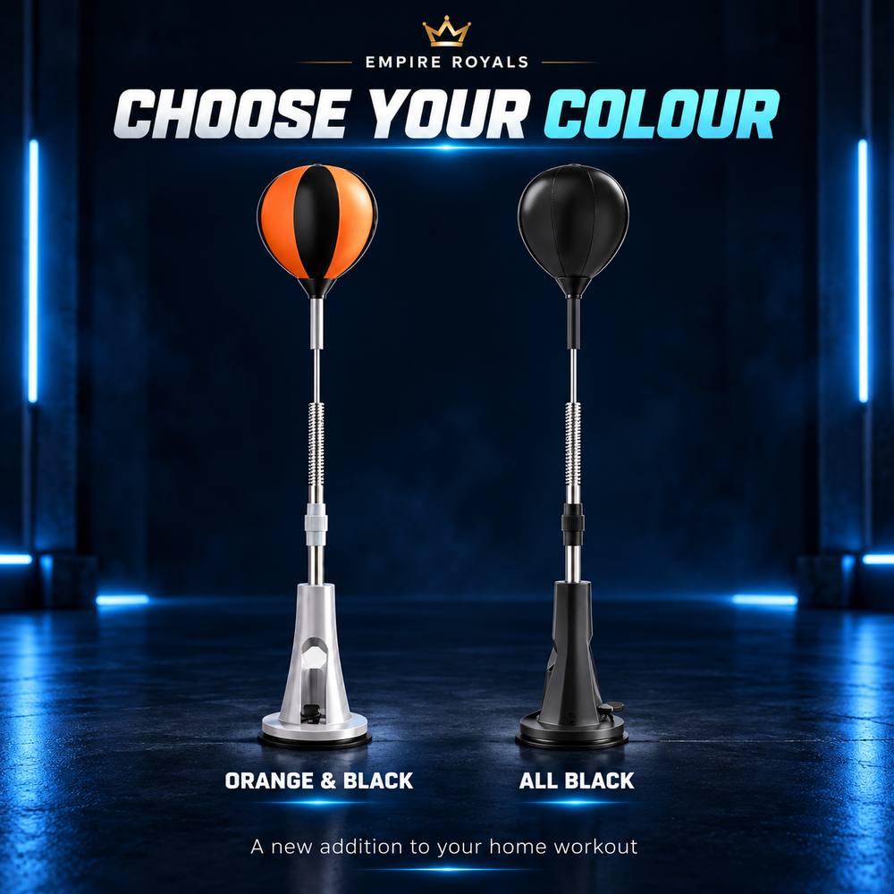 Empire Royals Adjustable Reflex Punching Bag with Suction Base